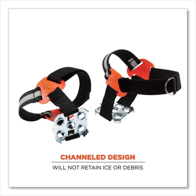 ERGODYNE CORPORATION Trex 6315 Strap-On Heel Ice Cleats, Medium/Large, Black, Pair (EGO16777) thumbnail 4