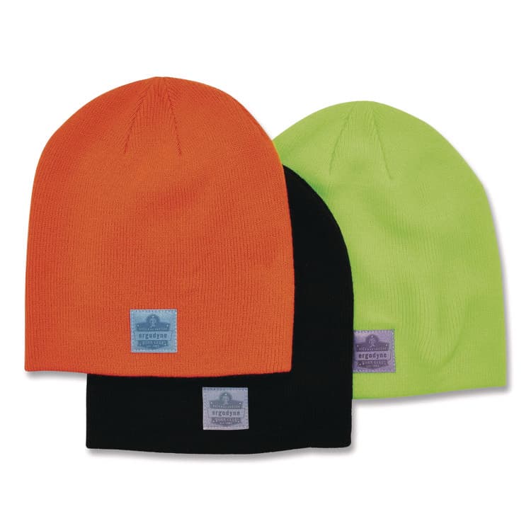 ERGODYNE CORPORATION N-Ferno 6812 Rib Knit Beanie, One Size Fits Most, Black (EGO16812) thumbnail 2