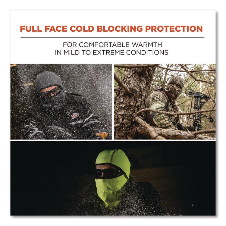 ERGODYNE CORPORATION N-Ferno 6823 Hinged Balaclava Face Mask, Fleece, One Size Fits Most, Black (EGO16823) thumbnail 3