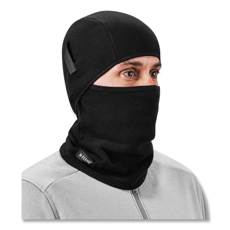 ERGODYNE CORPORATION N-Ferno 6826 2-Piece Fleece Balaclava Face Mask, One Size Fits Most, Black (EGO16826) thumbnail 3
