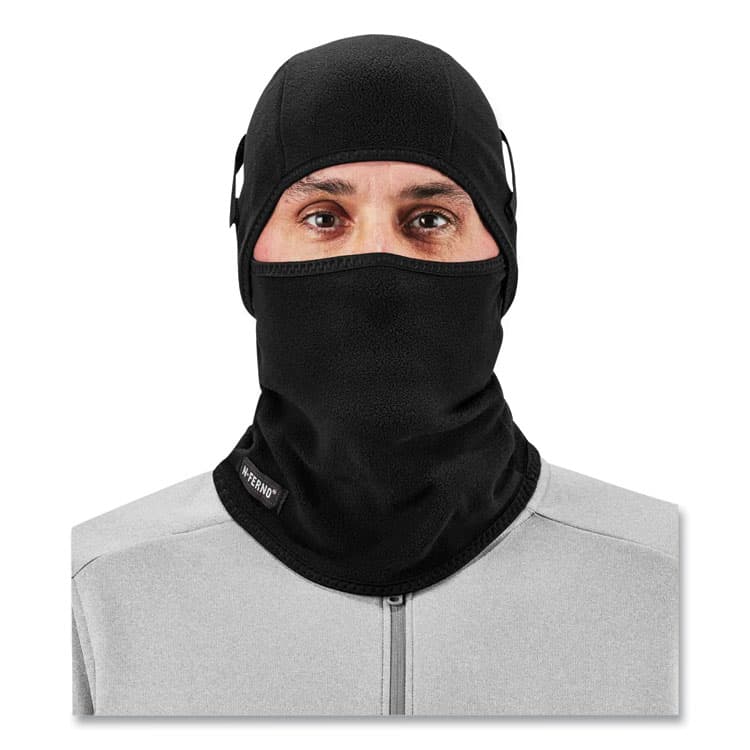 ERGODYNE CORPORATION N-Ferno 6826 2-Piece Fleece Balaclava Face Mask, One Size Fits Most, Black (EGO16826) thumbnail 4
