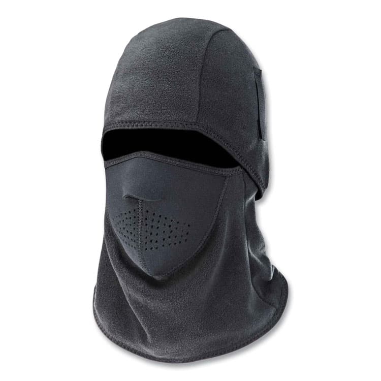 ERGODYNE CORPORATION N-Ferno 6827 2-Piece Fleece Neoprene Balaclava Face Mask, One Size Fits Most, Black (EGO16827)
