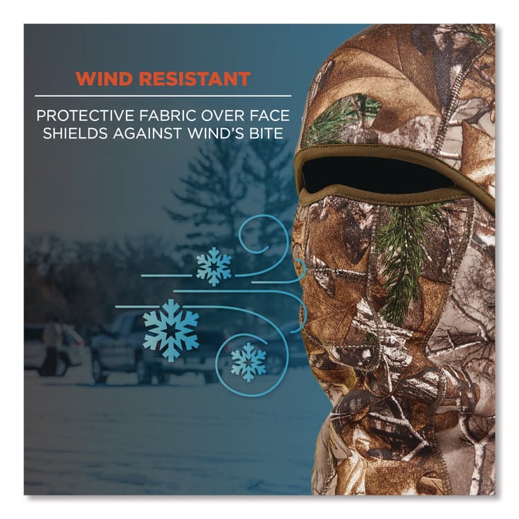 ERGODYNE CORPORATION N-Ferno 6823 Hinged Balaclava Face Mask, Fleece, One Size Fits Most, Realtree Edge (EGO16833) thumbnail 4