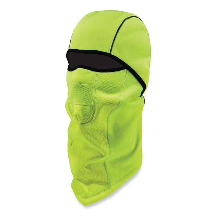 ERGODYNE CORPORATION N-Ferno 6823 Hinged Balaclava Face Mask, Fleece, One Size Fits Most, Lime (EGO16834)