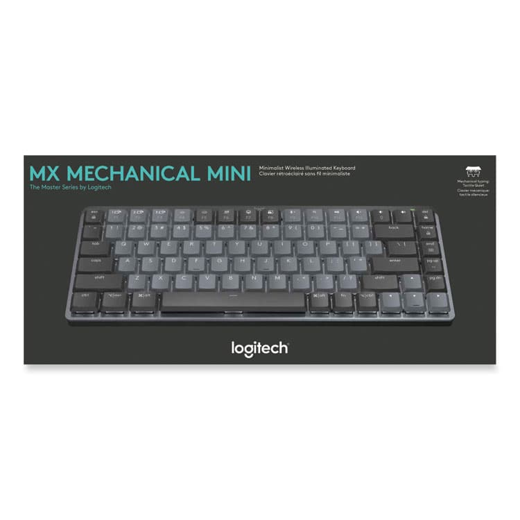 LOGITECH, . MX Mechanical Wireless Illuminated Performance Keyboard, Mini, Graphite (LOG920010550)