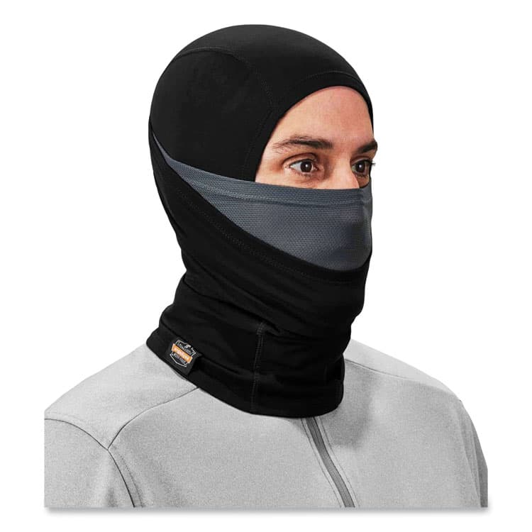 ERGODYNE CORPORATION N-Ferno 6844 Dual-Layer Balaclava Face Mask, Nylon/Spandex, One Size Fits Most, Black (EGO16844) thumbnail 3