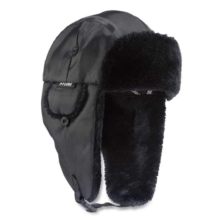ERGODYNE CORPORATION N-Ferno 6802 Classic Trapper Hat, Large/X-Large, Black (EGO16845)