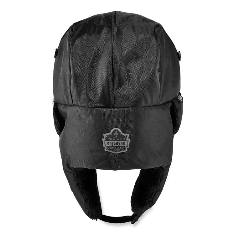 ERGODYNE CORPORATION N-Ferno 6802Z Zippered Trapper Hat, Large/X-Large, Black (EGO16859) thumbnail 4