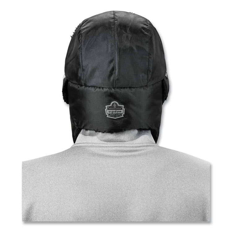 ERGODYNE CORPORATION N-Ferno 6802Z Zippered Trapper Hat, Large/X-Large, Black (EGO16859) thumbnail 3