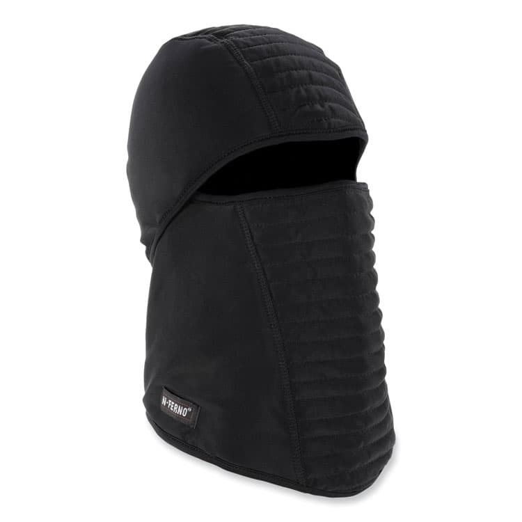 ERGODYNE CORPORATION N-Ferno 6955 Insulated 3-Layer Balaclava Face Mask, Polartec FR Power Grid Fleece/Polyester/Spandex, One Size, Black (EGO16955)
