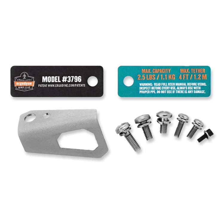 ERGODYNE CORPORATION Squids 3796 Drill and Impact Driver Tool Trap Bracket, 3 x 6 x 0.75 (EGO19796) thumbnail 3