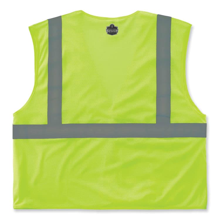ERGODYNE CORPORATION GloWear 8210HL Class 2 Economy Mesh Hook and Loop Vest, Polyester, X-Small, Lime (EGO21021) thumbnail 2