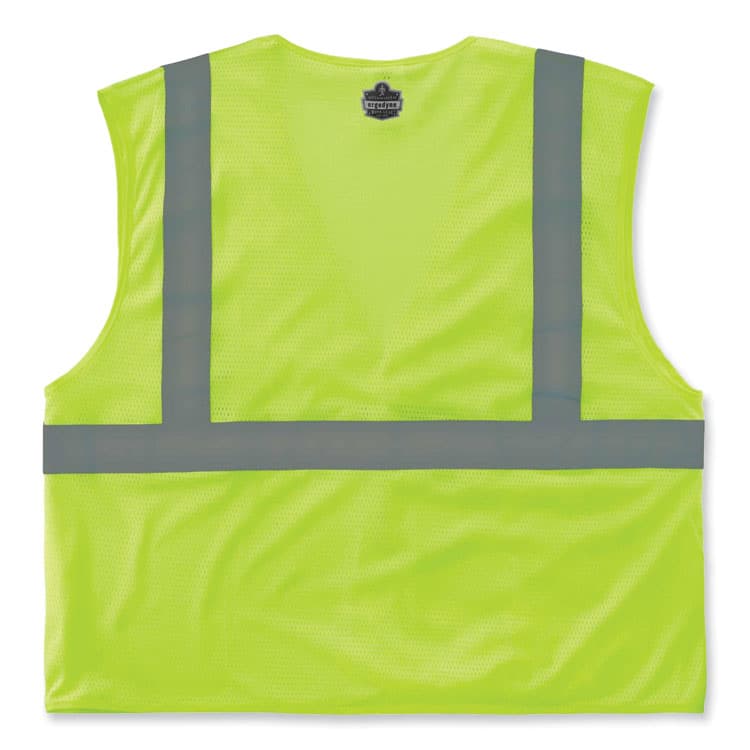 ERGODYNE CORPORATION GloWear 8210HL Class 2 Economy Mesh Hook and Loop Vest, Polyester, 4X-Large/5X-Large, Lime (EGO21029) thumbnail 2