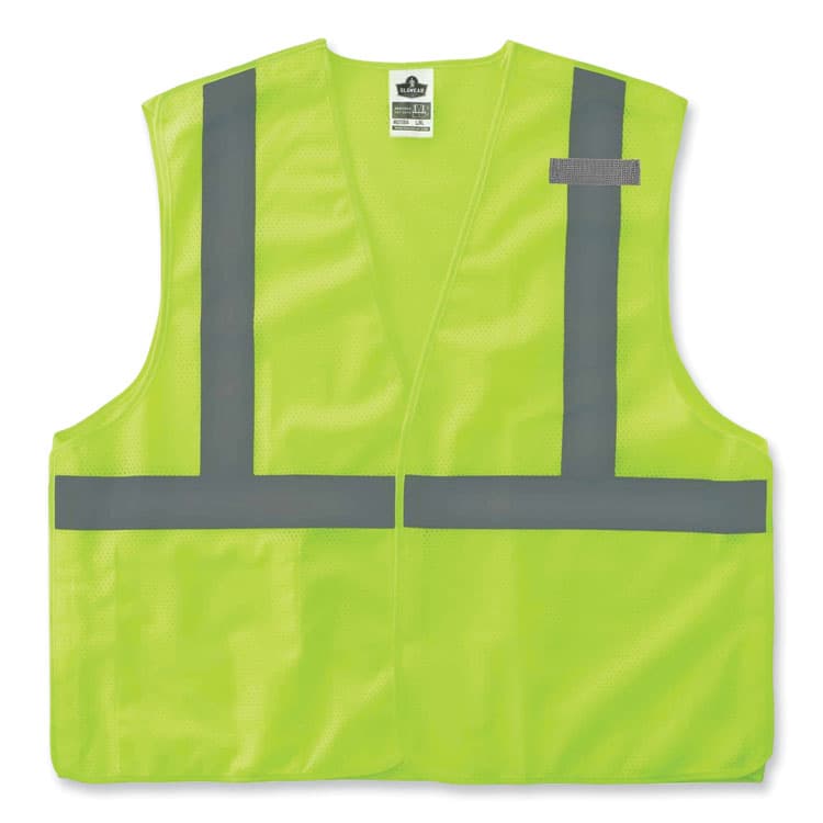 ERGODYNE CORPORATION GloWear 8215BA Class 2 Economy Breakaway Mesh Vest, Polyester, X-Small, Lime (EGO21071)