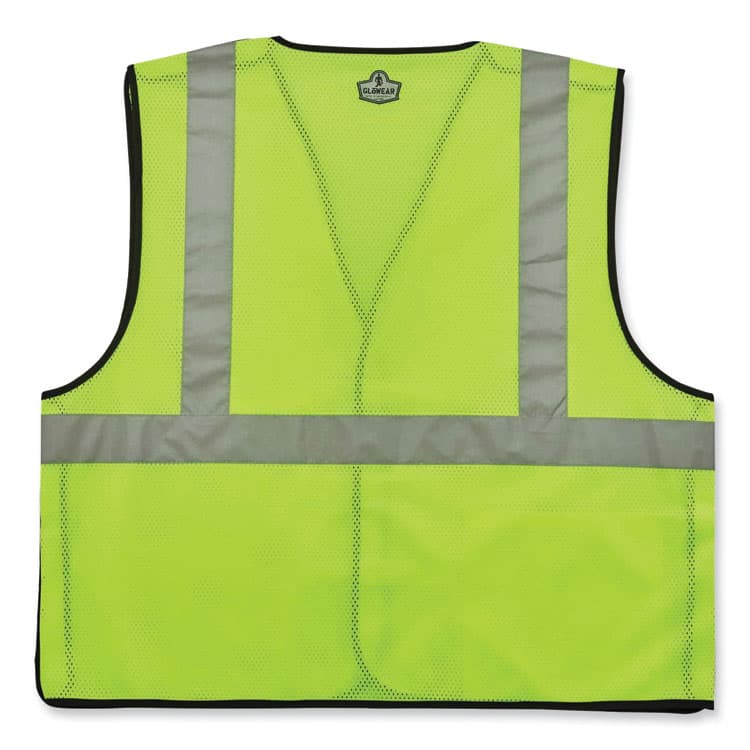 ERGODYNE CORPORATION GloWear 8216BA Class 2 Breakaway Mesh ID Holder Vest, Polyester, Large/X-Large, Lime (EGO21095) thumbnail 2