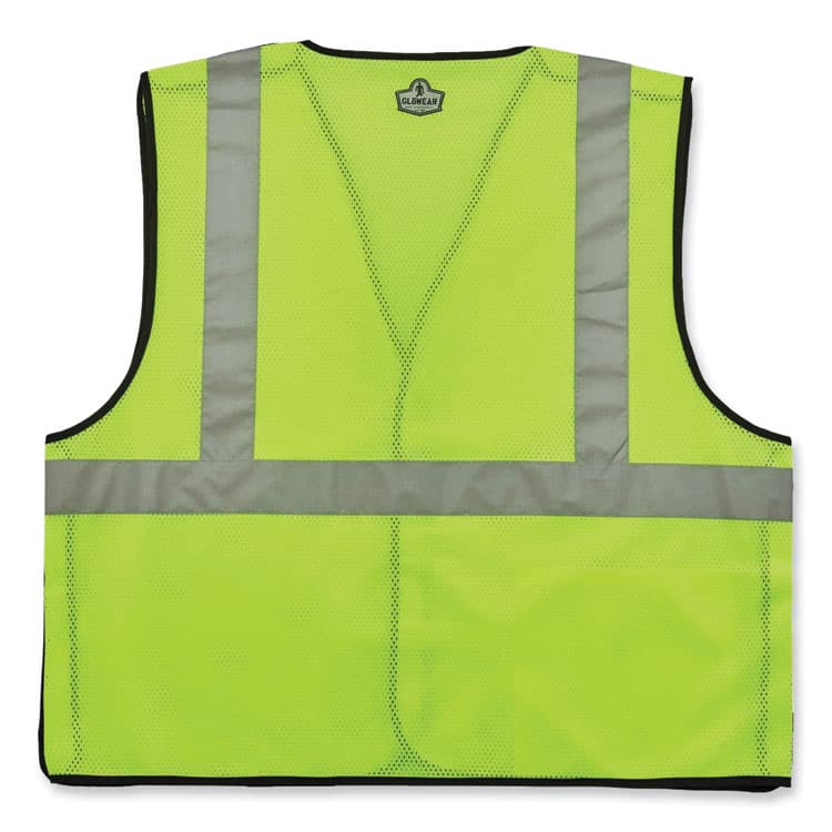 ERGODYNE CORPORATION GloWear 8216BA Class 2 Breakaway Mesh ID Holder Vest, Polyester, 2X-Large/3X-Large, Lime (EGO21097) thumbnail 2