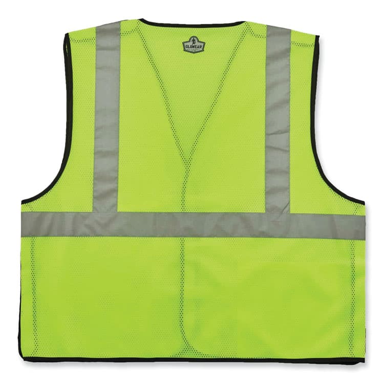ERGODYNE CORPORATION GloWear 8216BA Class 2 Breakaway Mesh ID Holder Vest, Polyester, 4X-Large/5X-Large, Lime (EGO21099) thumbnail 2