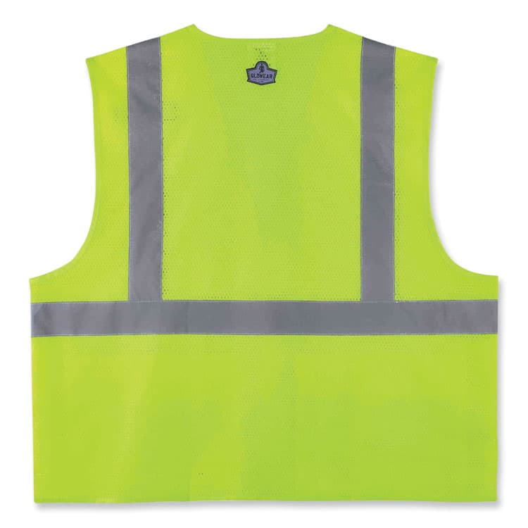 ERGODYNE CORPORATION GloWear 8220HL Class 2 Standard Mesh Hook and Loop Vest, Polyester, Small/Medium, Lime (EGO21143) thumbnail 2