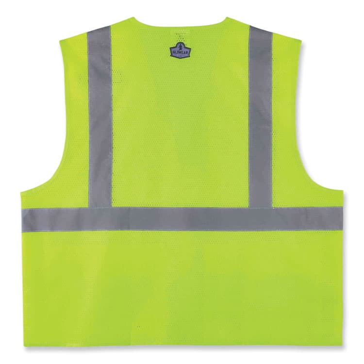 ERGODYNE CORPORATION GloWear 8220HL Class 2 Standard Mesh Hook and Loop Vest, Polyester, Large/X-Large, Lime (EGO21145) thumbnail 2