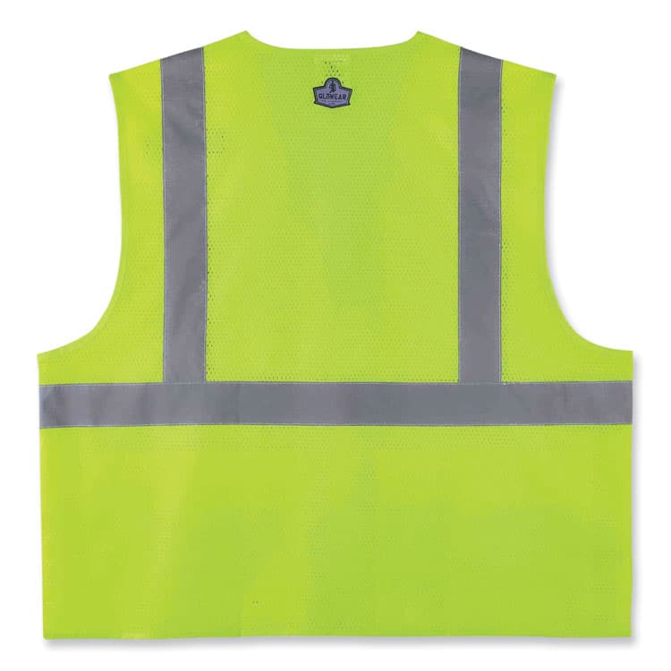 ERGODYNE CORPORATION GloWear 8220HL Class 2 Standard Mesh Hook and Loop Vest, Polyester, 2X-Large/3X-Large, Lime (EGO21147) thumbnail 2