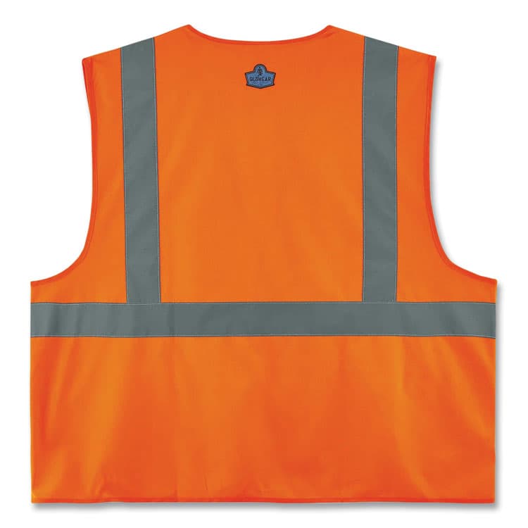 ERGODYNE CORPORATION GloWear 8225HL Class 2 Standard Solid Hook and Loop Vest, Polyester, Orange, Small/Medium (EGO21173) thumbnail 2