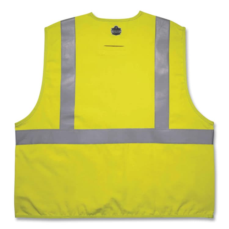 ERGODYNE CORPORATION GloWear 8261FRHL Class 2 Dual Compliant FR Hook and Loop Safety Vest, Large/X-Large, Lime (EGO21465) thumbnail 2