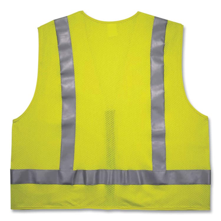 ERGODYNE CORPORATION GloWear 8262FRZ Class 2 FR Surveyor Zip Vest, Tencel/Modacrylic/Para-aramid/Kevlar, 2X-Large/3X-Large, Lime (EGO21487) thumbnail 2