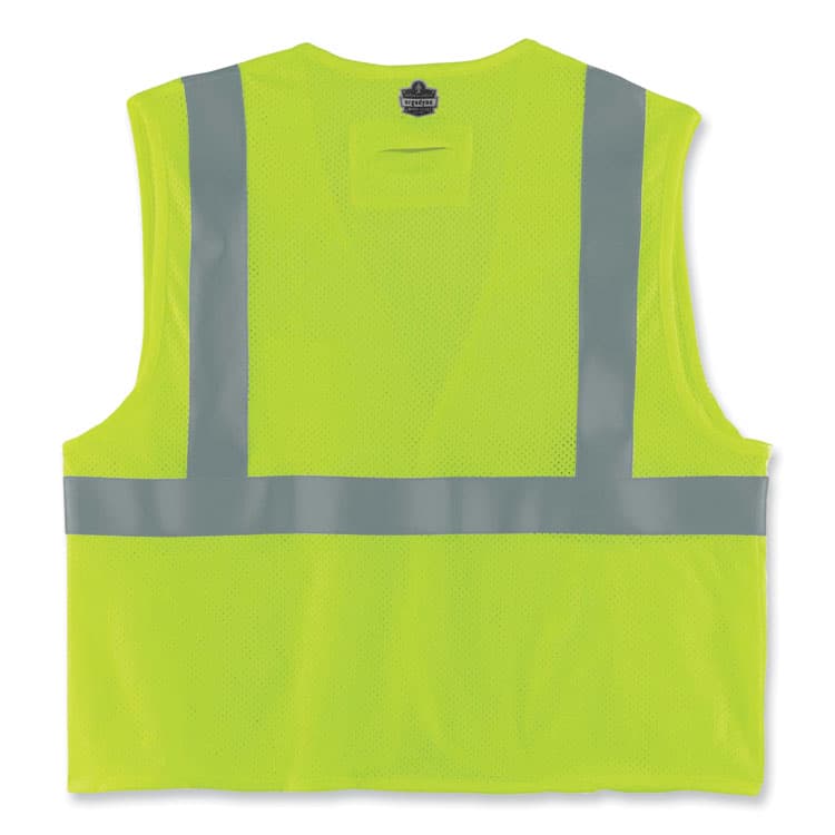 ERGODYNE CORPORATION GloWear 8260FRHL Class 2 FR Safety Hook and Loop Vest, Modacrylic/Kevlar, Small/Medium, Lime (EGO21493) thumbnail 2