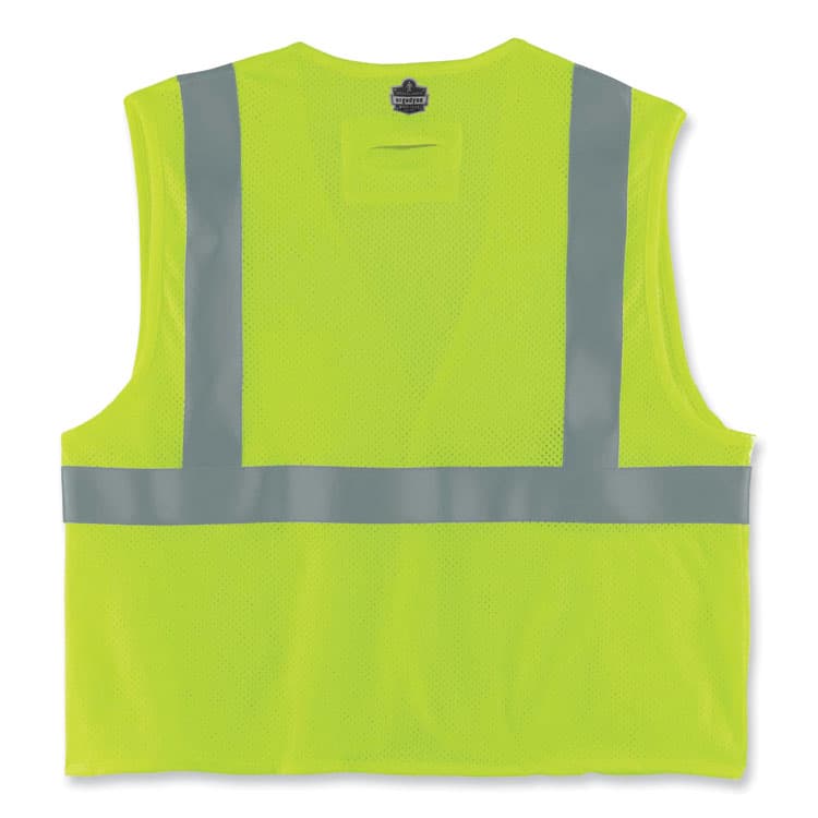 ERGODYNE CORPORATION GloWear 8260FRHL Class 2 FR Safety Hook and Loop Vest, Modacrylic/Kevlar, 2X-Large/3X-Large, Lime (EGO21497) thumbnail 2