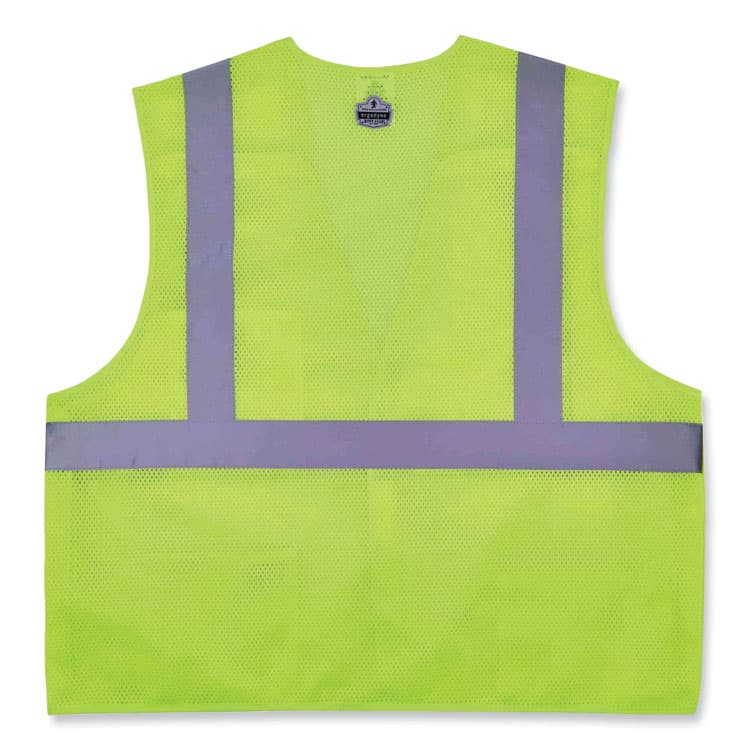 ERGODYNE CORPORATION GloWear 8217BA Class 2 Breakaway Mesh Vest, Polyester, 4X-Large/5X-Large, Lime (EGO21529) thumbnail 2