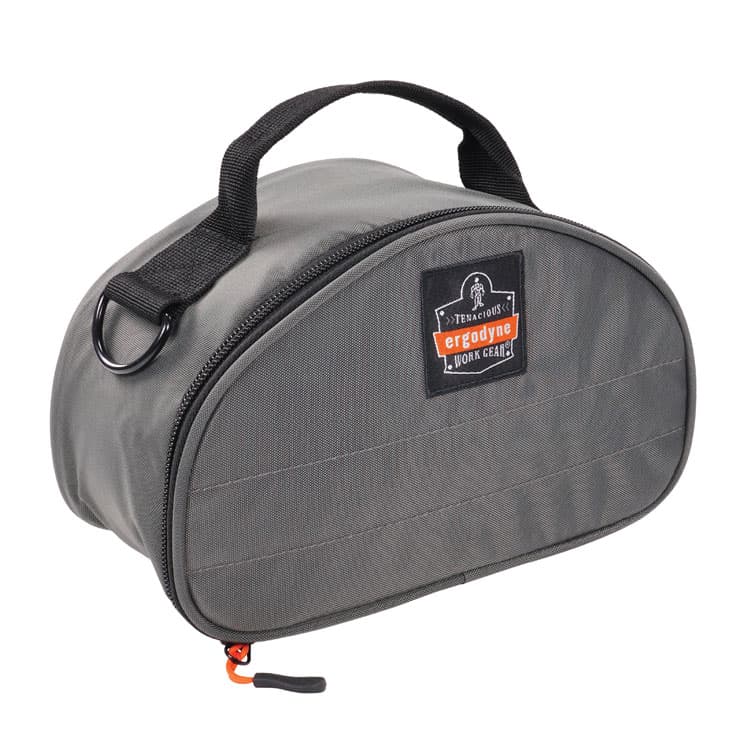 ERGODYNE CORPORATION Arsenal 5187 Clamshell Half Respirator Bag with Zipper Closure, 4 x 9 x 5, Gray (EGO13187)
