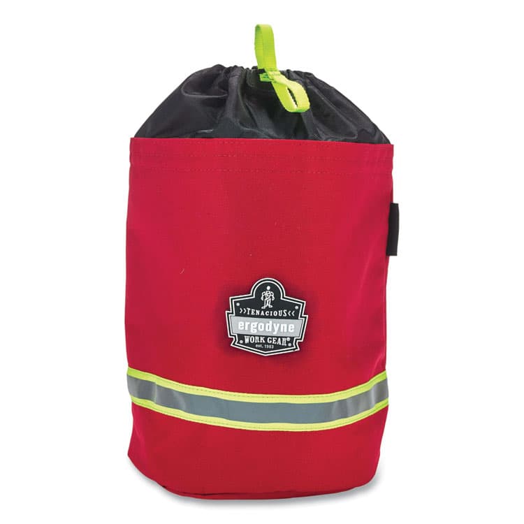 ERGODYNE CORPORATION Arsenal 5080L Fleece-Lined SCBA Mask Bag with Drawstring Closure, 8.5 x 8.5 x 14, Red (EGO13081)