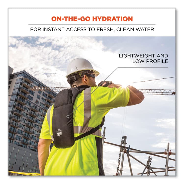 ERGODYNE CORPORATION Chill-Its 5155 Low Profile Hydration Pack, 2 L, Black (EGO13155) thumbnail 4