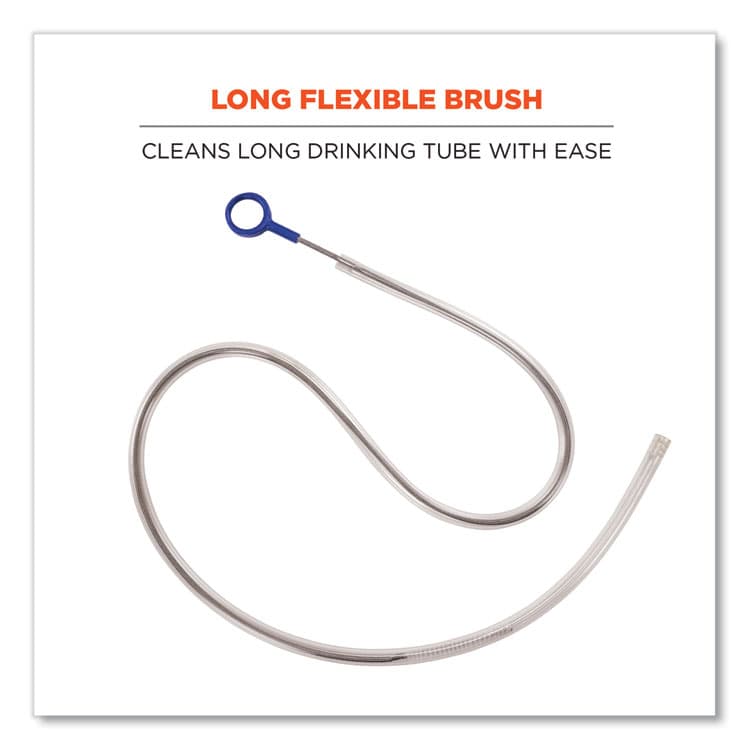 ERGODYNE CORPORATION Chill-Its 5159 Hydration Pack Cleaning Kit, Bladder, Tube/Bite-Valve Cleaning Brushes, Drying Rack (EGO13159) thumbnail 4