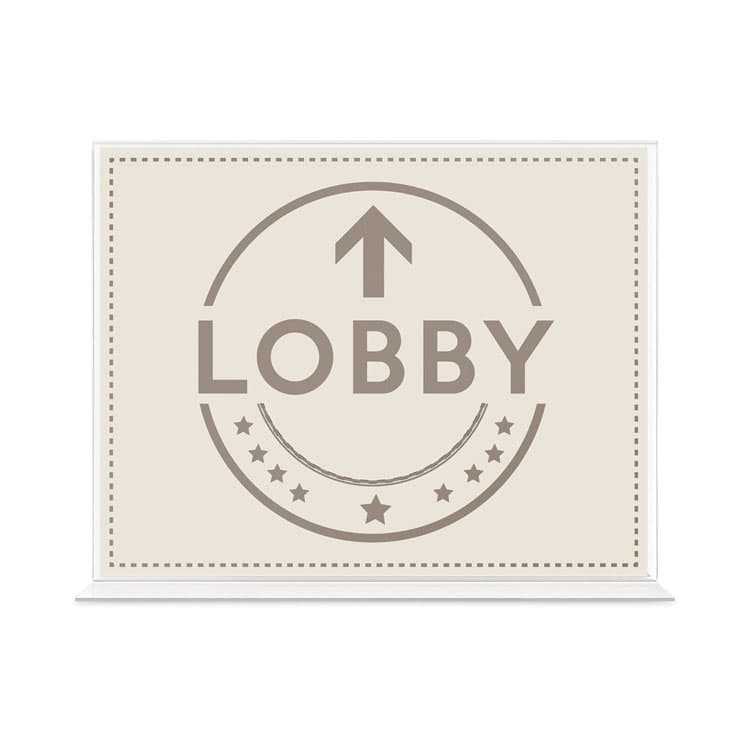 DEFLECTO CORPORATION Anti-Glare Stand Up Double Sided Sign Holder, 8.5 x 11, Clear (DEF879301) thumbnail 4