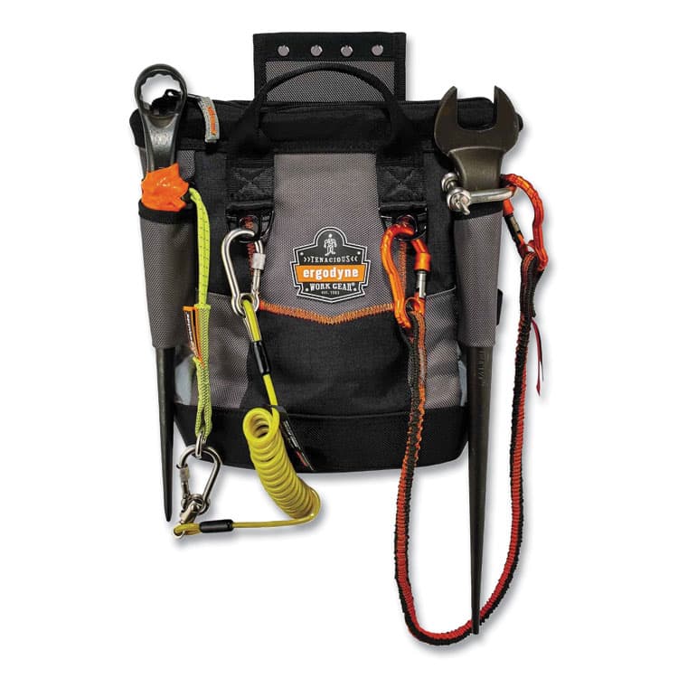 ERGODYNE CORPORATION Arsenal 5517 Premium Topped Tool Pouch with Zipper, 6 x 10 x 11.5, Polyester, Black (EGO13647) thumbnail 2