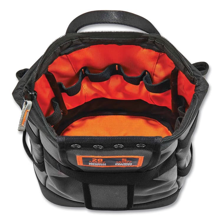 ERGODYNE CORPORATION Arsenal 5517 Premium Topped Tool Pouch with Zipper, 6 x 10 x 11.5, Polyester, Black (EGO13647) thumbnail 3