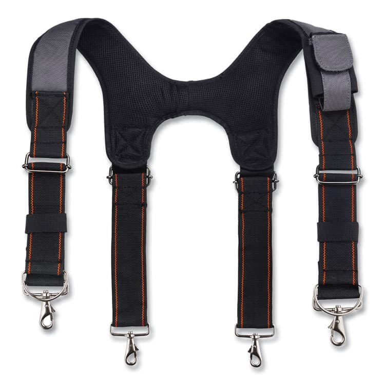 ERGODYNE CORPORATION Arsenal 5560 Padded Tool Belt Suspenders, 36" to 48" Waist, 3" Wide, Polyester, Gray (EGO13665)