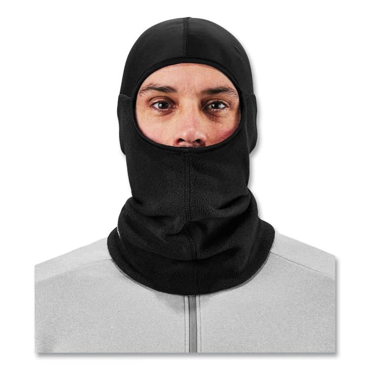 ERGODYNE CORPORATION N-Ferno 6822 Balaclava Spandex Top Face Mask, Spandex/Fleece, One Size Fits Most, Black (EGO16822) thumbnail 2