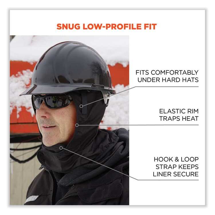 ERGODYNE CORPORATION N-Ferno 6842 2-Layer Poly Shoulder Winter Liner, Fleece/Polyester, One Size Fits Most, Black (EGO16842) thumbnail 3