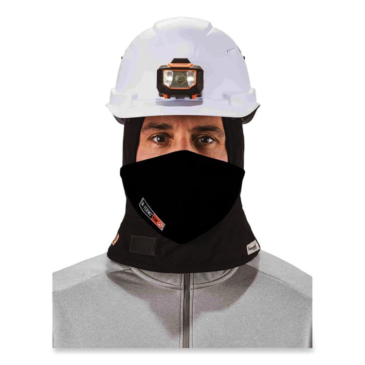 ERGODYNE CORPORATION N-Ferno 6872 2-Layer FR Mouthpiece, Modacrylic Cotton, One Size Fits Most, Black (EGO16872) thumbnail 2