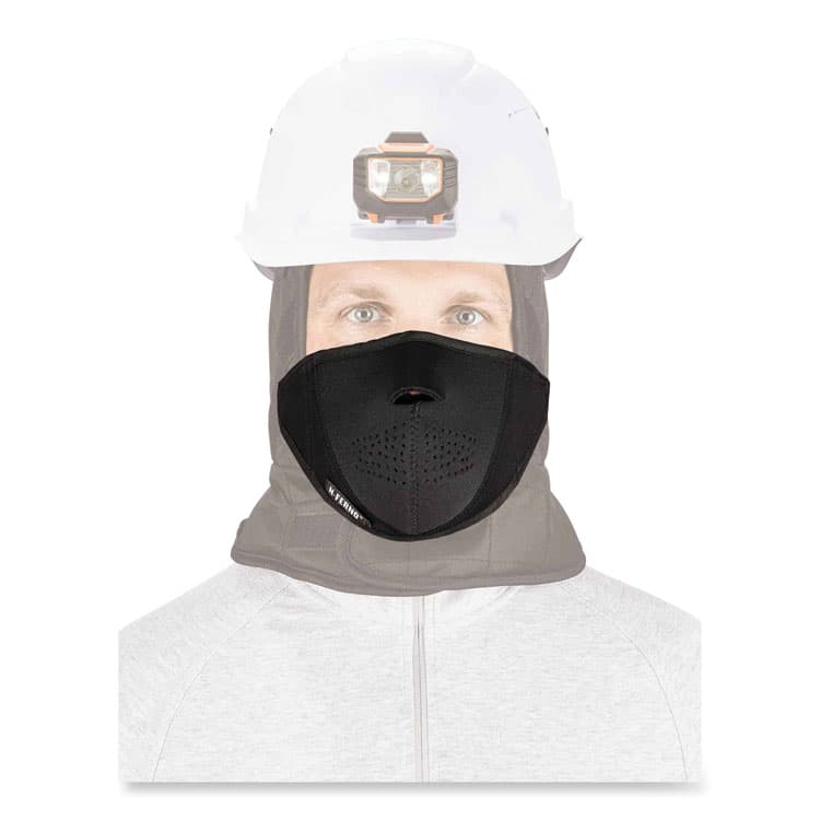 ERGODYNE CORPORATION N-Ferno 6874 2-Layer Thermal Mouthpiece, Neoprene/Fleece, One Size Fits Most, Black (EGO16874) thumbnail 2