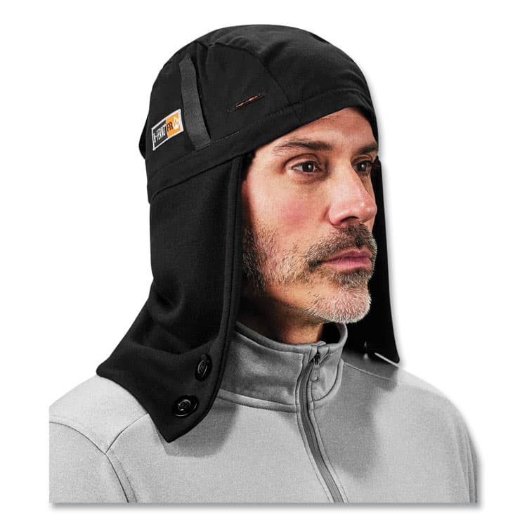 ERGODYNE CORPORATION N-Ferno 6885 2-Layer FR Zip-Off Winter Liner, Modacrylic Cotton, One Size Fits Most, Black (EGO16885) thumbnail 2