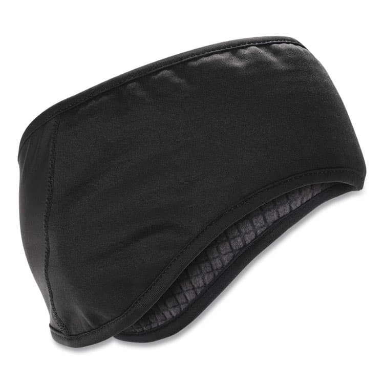 ERGODYNE CORPORATION N-Ferno 6887 2-Layer Winter Headband, Spandex/Fleece, One Size Fits Most, Black (EGO16887)