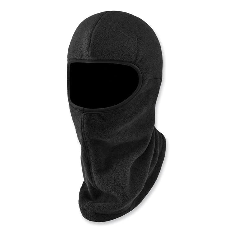 ERGODYNE CORPORATION N-Ferno 6893Z Balaclava with Zipper for Bump Cap Insert, Polyester Fleece, One Size Fit Most, Black (EGO16894)