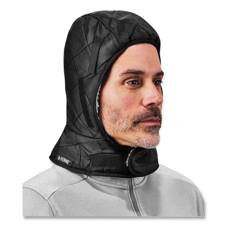 ERGODYNE CORPORATION N-Ferno 6952 3-Layer Quilt Shoulder Winter Liner, Foam/Polyester/Sherpa, One Size Fits Most, Black (EGO16952) thumbnail 2