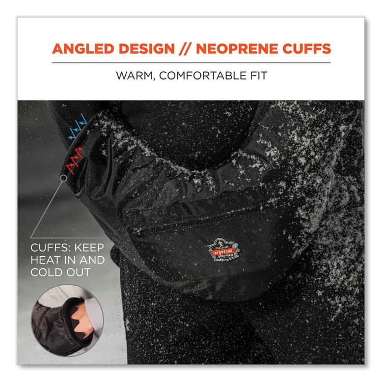 ERGODYNE CORPORATION N-Ferno 6980 Winter Hand Warmer Muff Kit with 5 Hand Warmer Packets, Nylon/Fleece/Neoprene, One Size Fits Most, Black (EGO16982) thumbnail 3