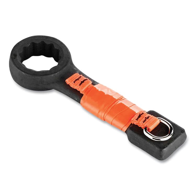 ERGODYNE CORPORATION Squids 3700 Nylon Webbing Tool Tails with D-Rings, 2lb Max Working Capacity, 4.5" Long, Orange/Black, 6/Pack, 10 Packs/Carton (EGO19704BULK) thumbnail 3