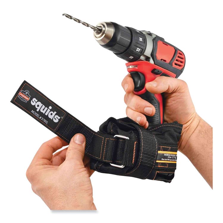 ERGODYNE CORPORATION Squids 3780 Power Tool Trap, Small, 2.5 x 3.25 x 8.75, Nylon, Black (EGO19782) thumbnail 3