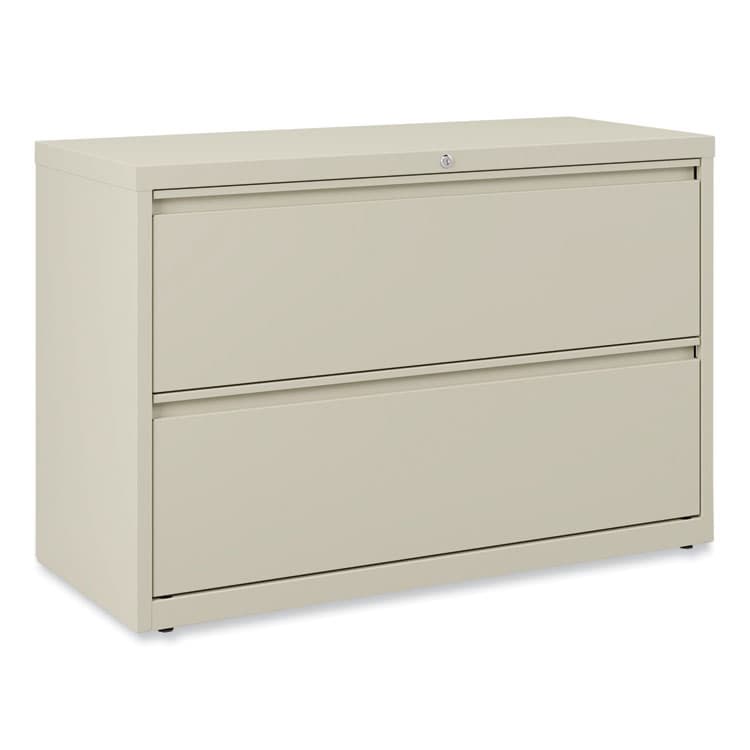 ALERA Lateral File, 2 Legal/Letter-Size File Drawers, Putty, 42" x 18.63" x 28" (ALEHLF4229PY)
